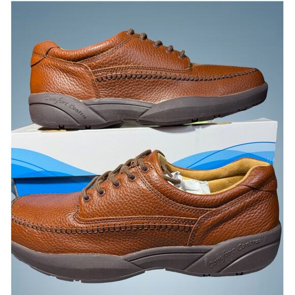 Dr Comfort Stallion 8020 Mens 13M Chestnut Leather Orthopedic Shoes NWB main image 11